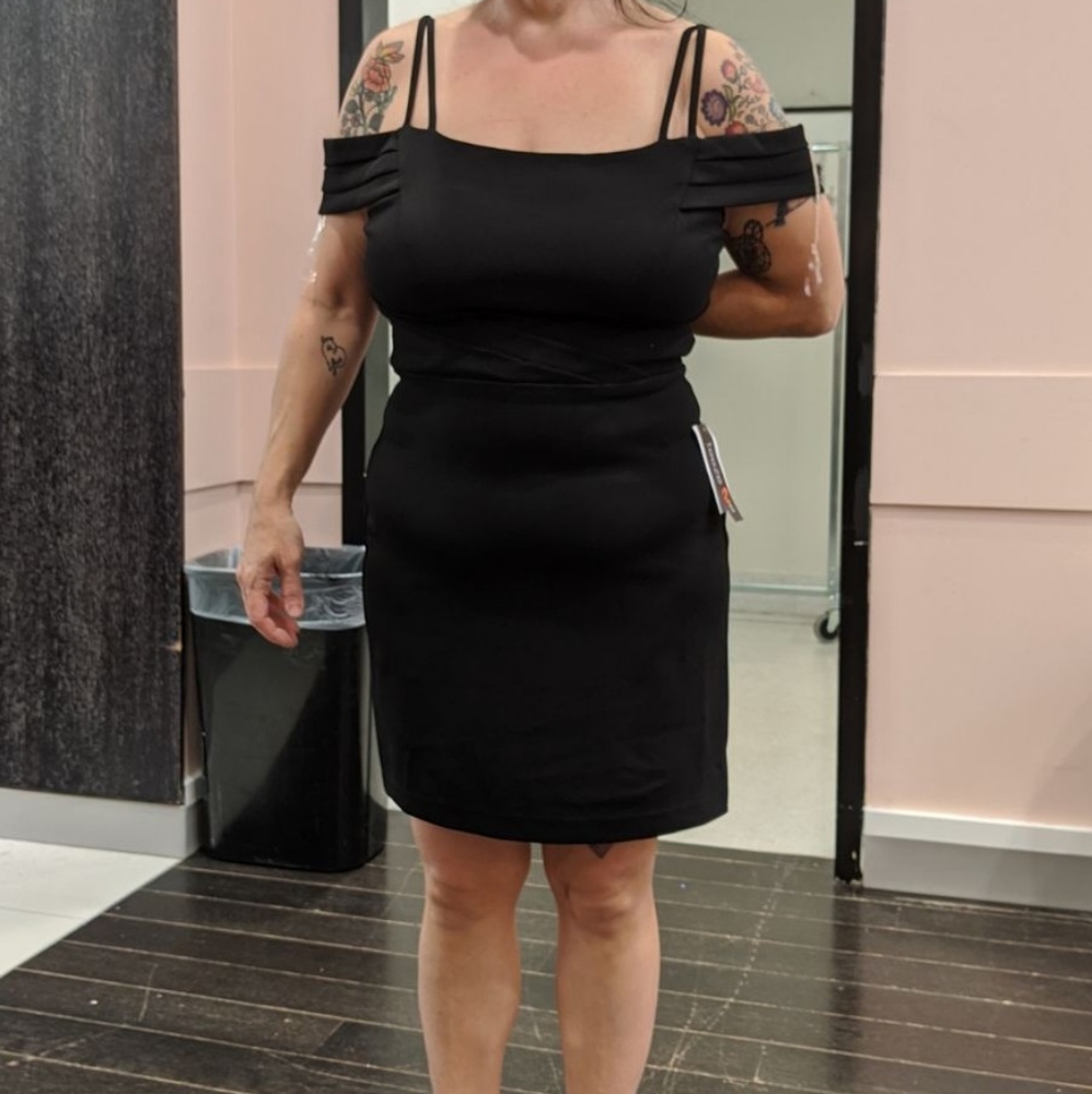 Black cocktail dress